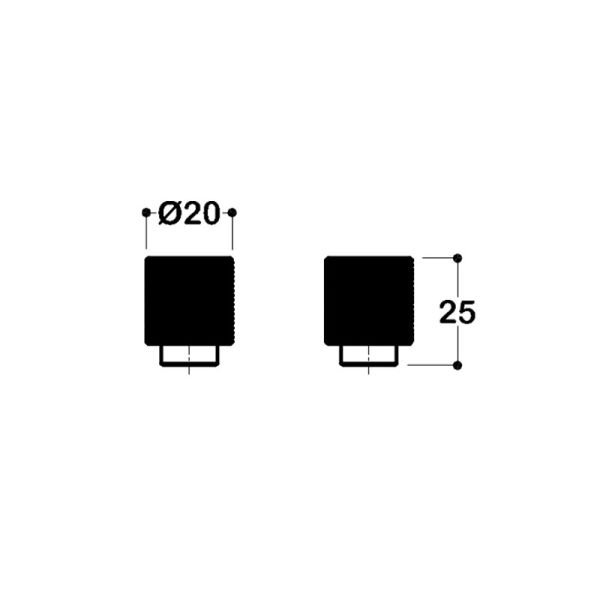 1965 8 mm Kulp Mat Siyah