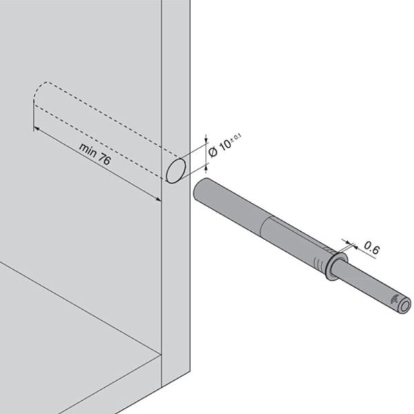 Kapak Bas Aç (TIP-ON) Uzun Piston - Karbon Siyah