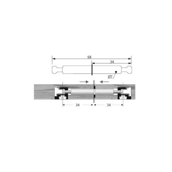 Sekmanlı FİX Mili  68mm