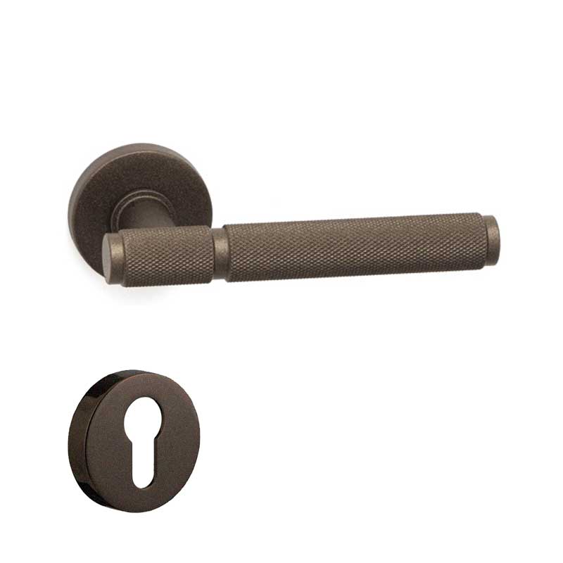 PIXAR-T Mat Acı Kahve  Kapı Kolu Yale