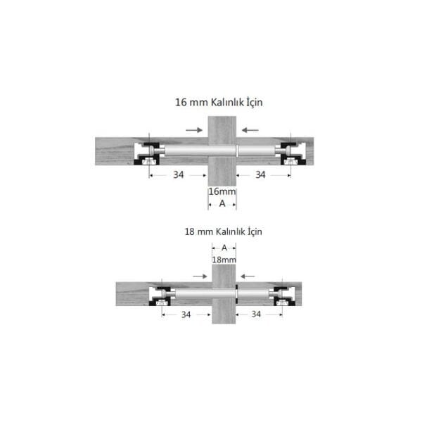 Sekmanlı FİX Mili  86mm