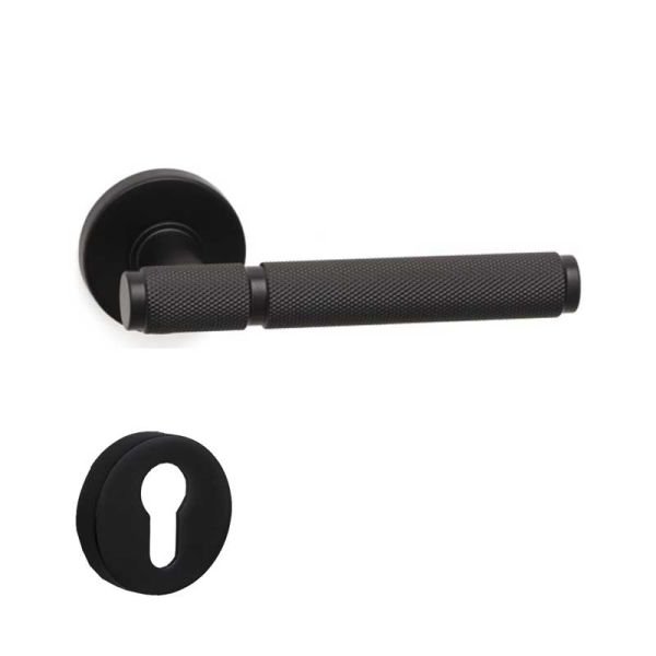 PIXAR-T Mat Siyah  Kapı Kolu Yale