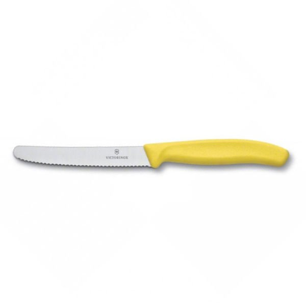 Domates Bıçağı Testere 11 cm Sarı