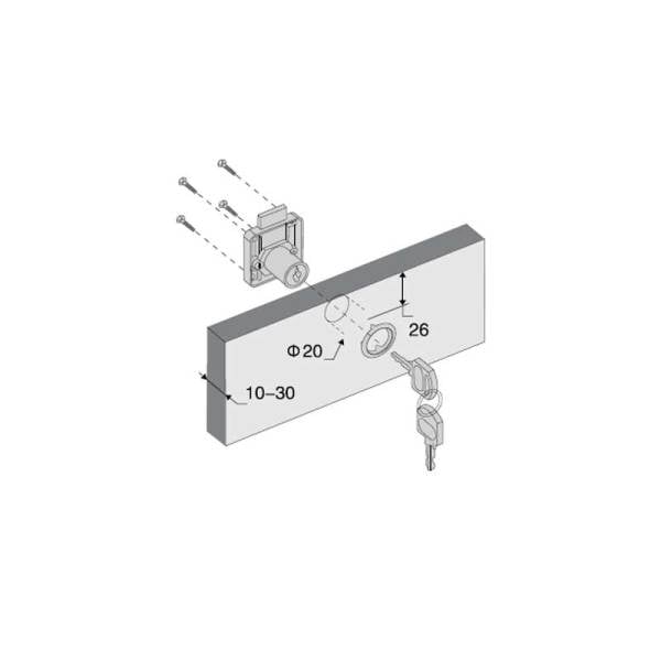 Kare Çekmece Kilidi Siyah