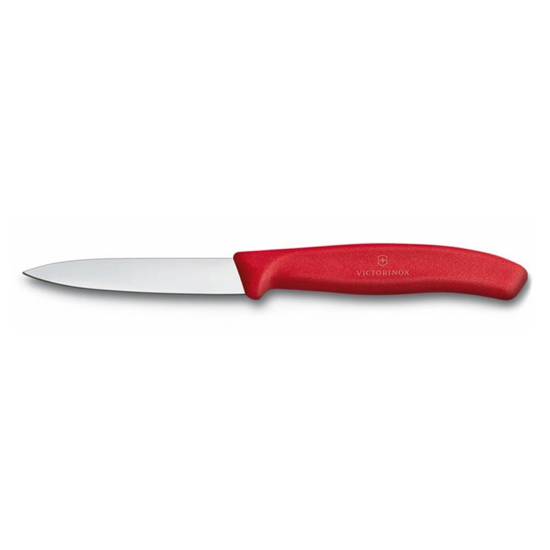 Soyma Bıçağı Düz 8 cm Kırmızı