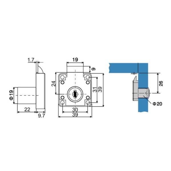 UGR Yaylı Dilli Kilit 502-22