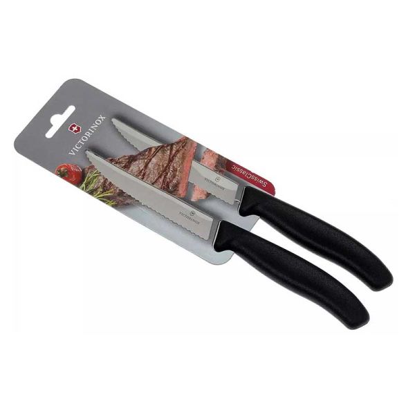 Victorinox 7933 12cm Siyah 2li Test.Biftek Bıçağı