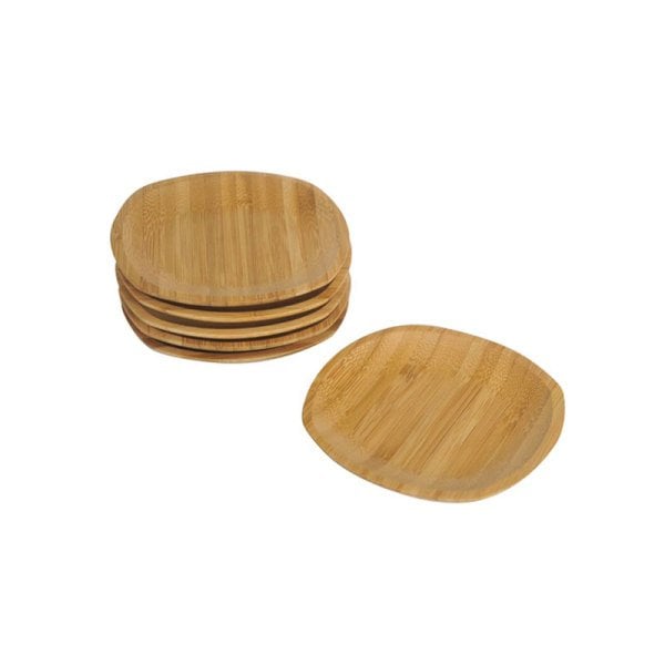 B2502 Silva 6'lı Kare Çay Tabağı