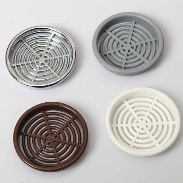 Plastik Yuvarlak Menfez Ø 60mm Krom