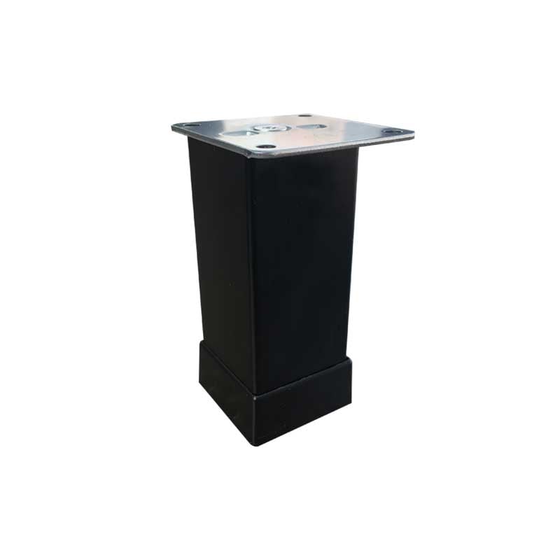 Kare Düz Mat Siyah Ayak (40x40) 10 cm