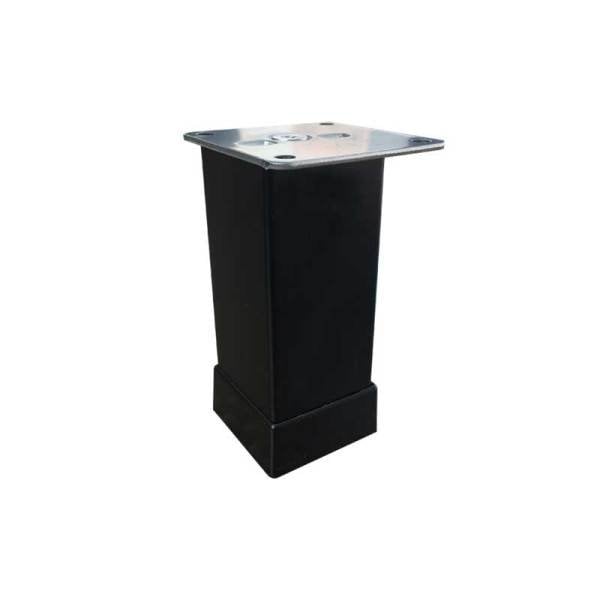 Kare Düz Mat Siyah Ayak (40x40) 10 cm