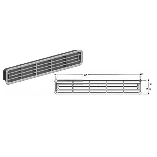 0600-01 Pls Menfez (200x30) Gri/Krem/Byz/Khve