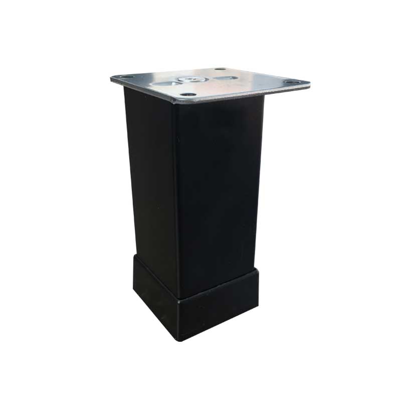 Kare Düz Mat Siyah Ayak (40x40) 12 cm