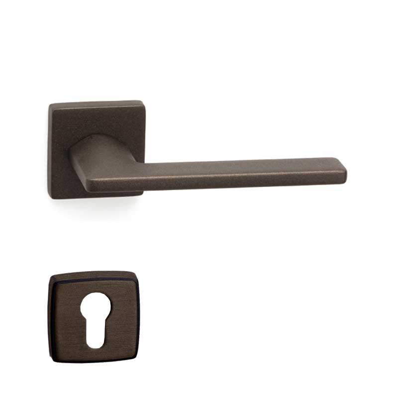 SLIM Mat Acı Kahve  Kapı Kolu Yale