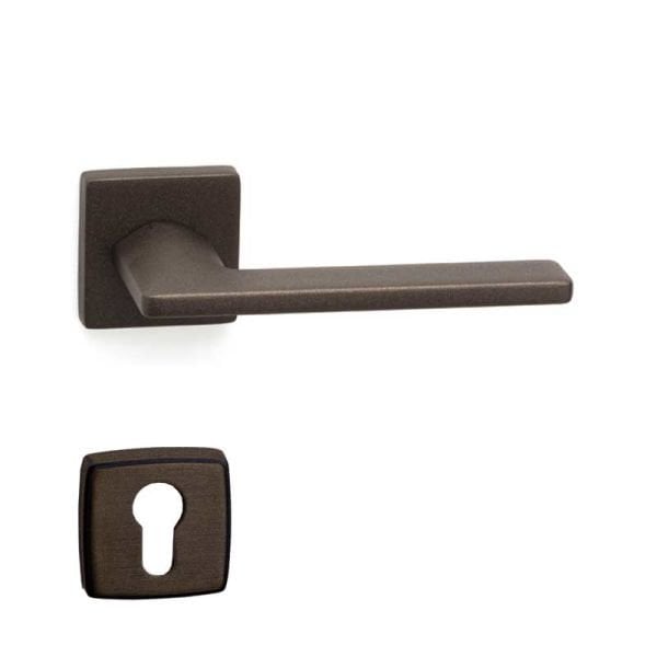 SLIM Mat Acı Kahve  Kapı Kolu Yale