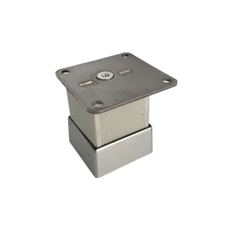 Kare Çizgili Eloksal Ayak (40x40) 8 cm