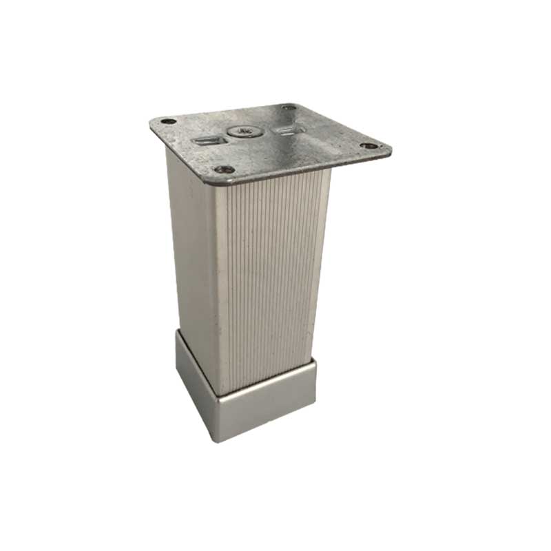 Kare Çizgili Eloksal Ayak (40x40) 12 cm