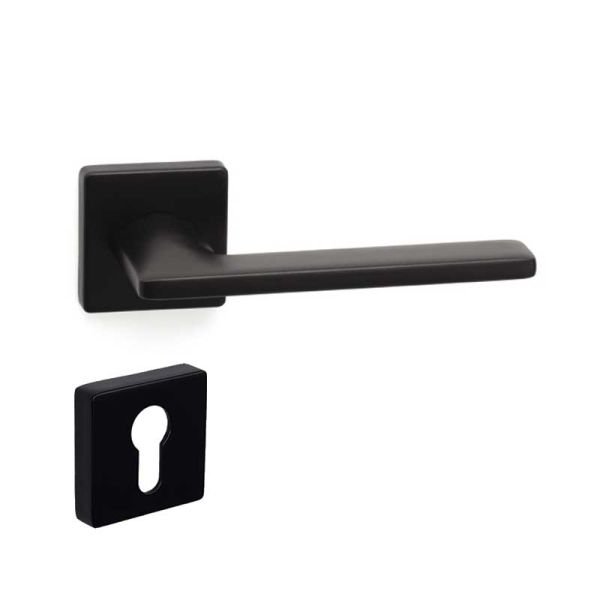 SLIM Mat Siyah  Kapı Kolu Yale