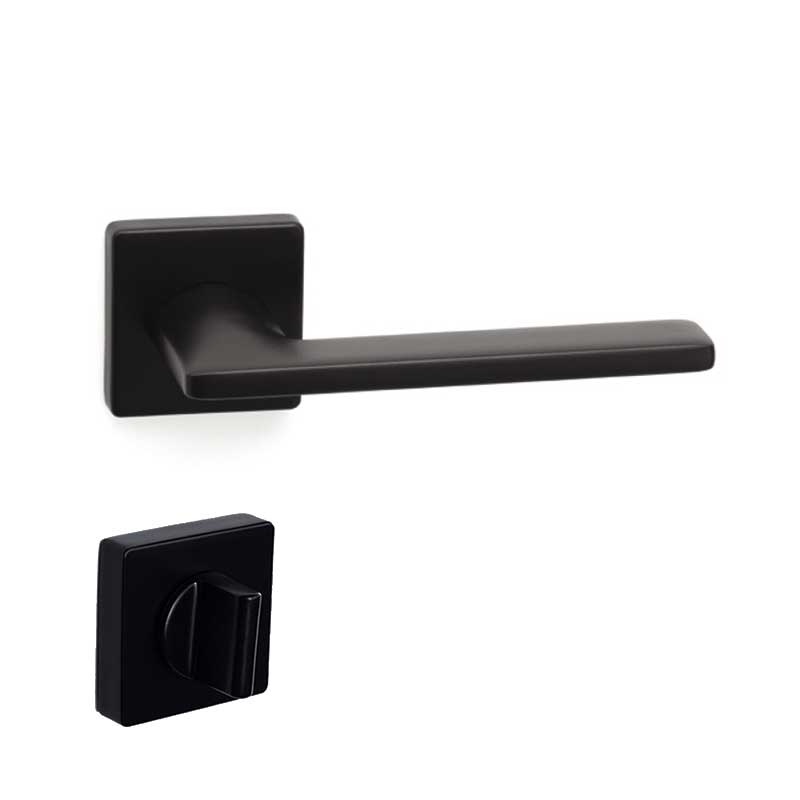 SLIM Mat Siyah  Kapı Kolu Wc