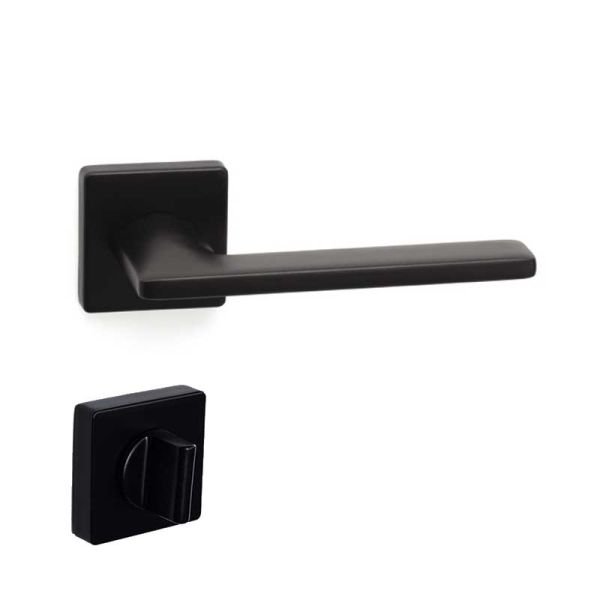 SLIM Mat Siyah  Kapı Kolu Wc