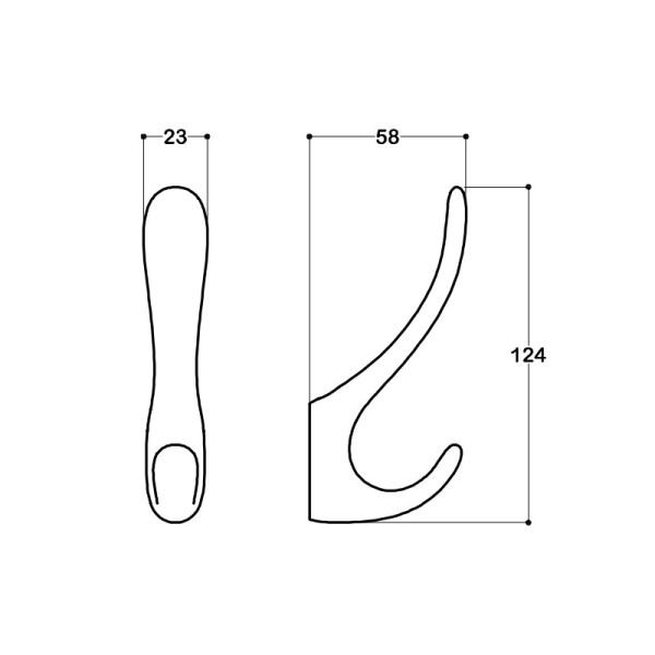 2040 58 mm Askı Nikel Saten