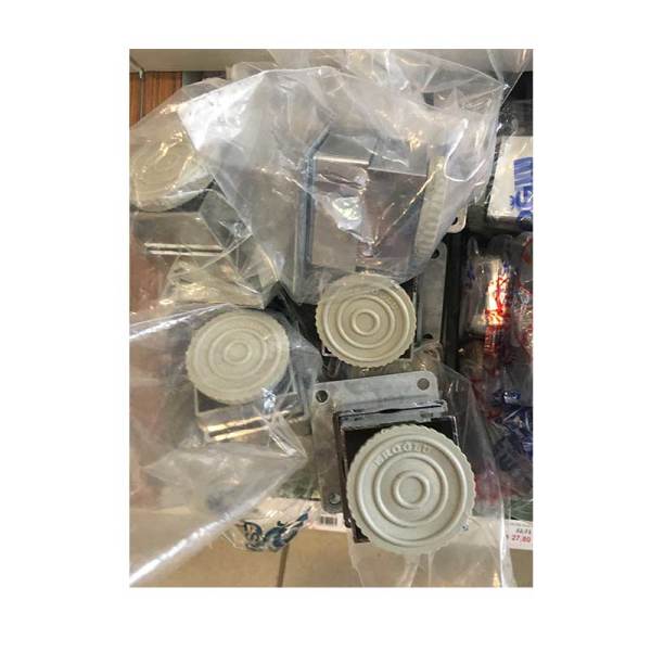 Kare Düz Krom Ayak (40x40) 5 cm