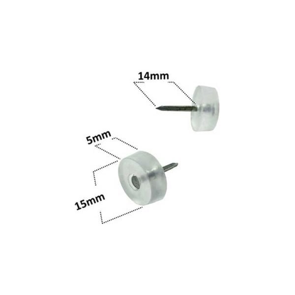 Çivili PVC Poligrid Şeffaf (100Ad)