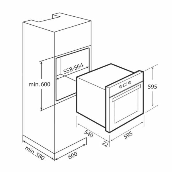 Fırın HAK 627 BK Siyah  111020056