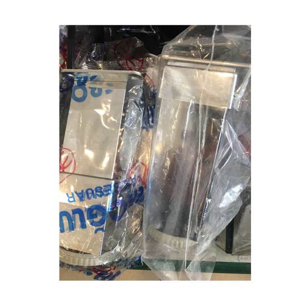 Kare Düz Krom Ayak (40x40) 20 cm