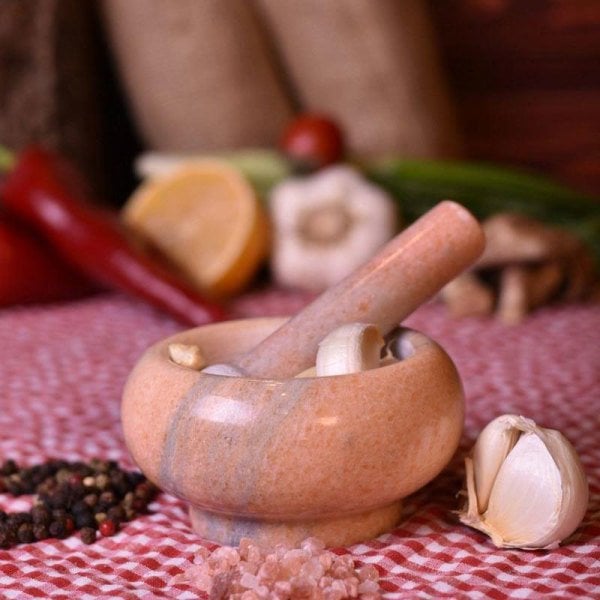 T1134 Mortero Mermer Havan Sarı