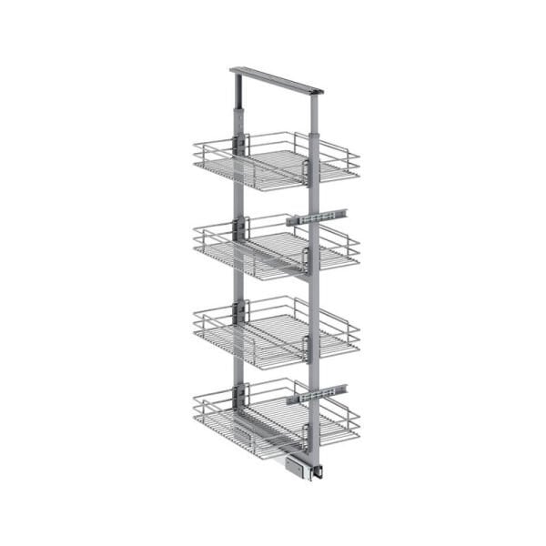 Klasik Boy Kiler Tel Sepetli Krom 110-125 cm - 35 cm