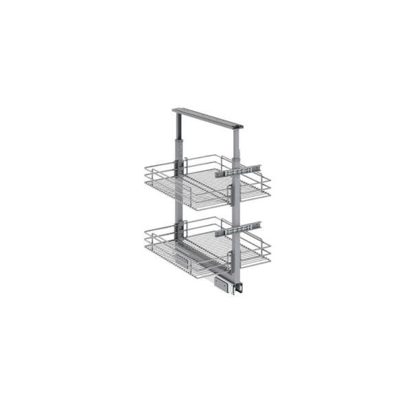 Klasik Boy Kiler Tel Sepetli Krom 60-80 cm - 35 cm