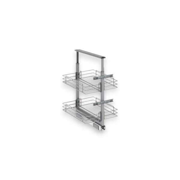 Klasik Boy Kiler Tel Sepetli Krom 60-80 cm - 50 cm