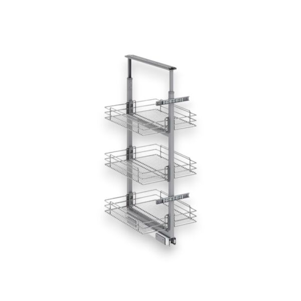 Klasik Boy Kiler Tel Sepetli Krom 85-110 cm - 35 cm