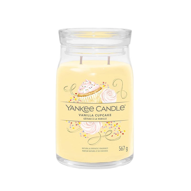 1629969E Büyük Mum Vanilla Cupcake