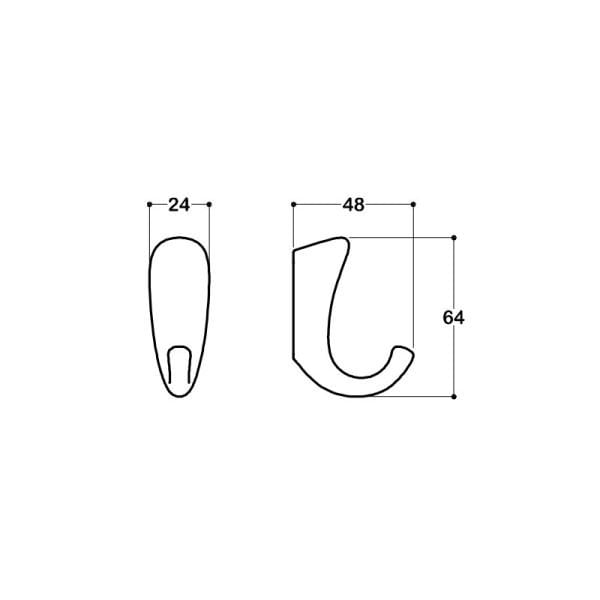 2085 24 mm Askı Nikel Saten