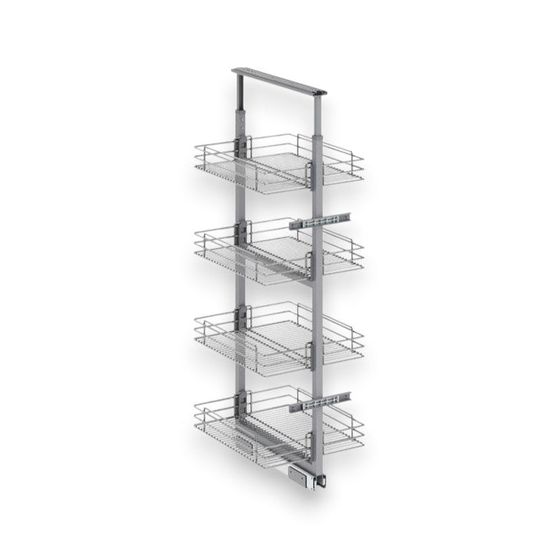 Klasik Boy Kiler Tel Sepetli Krom 110-125 cm - 45 cm