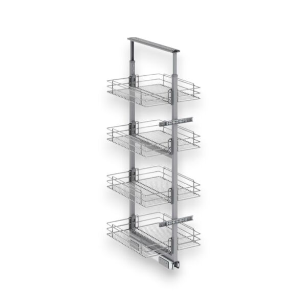 Klasik Boy Kiler Tel Sepetli Krom 110-125 cm - 50 cm