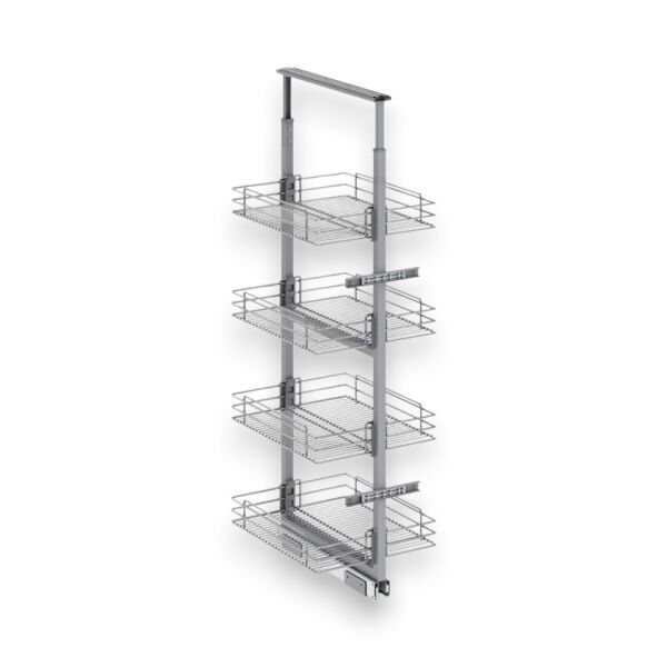 Klasik Boy Kiler Tel Sepetli Krom 125-140 cm - 35 cm