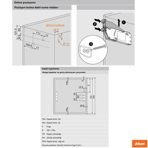 HS Top Aventos HS-2501 - Gri