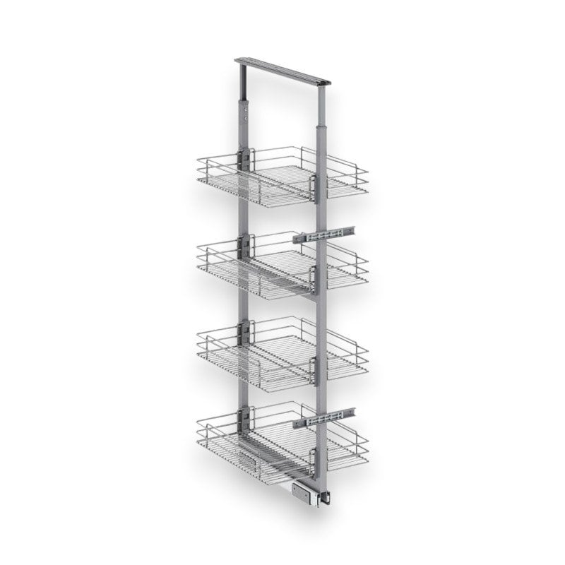 Klasik Boy Kiler Tel Sepetli Krom 125-140 cm - 50 cm