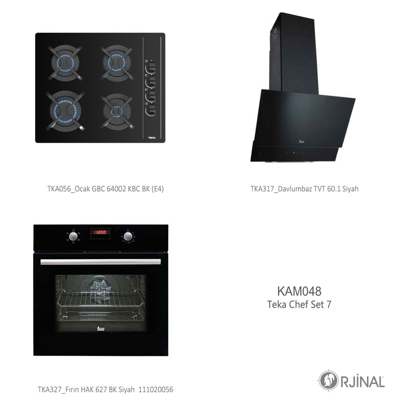 Teka Chef 7 Siyah Set