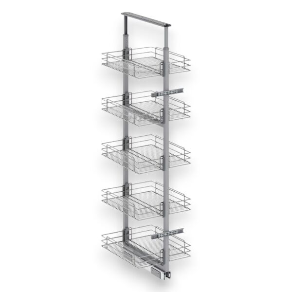 Klasik Boy Kiler Tel Sepetli Krom 140-155 cm - 35 cm