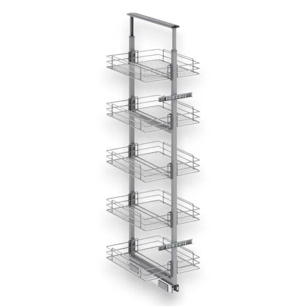 Klasik Boy Kiler Tel Sepetli Krom 140-155 cm - 40 cm