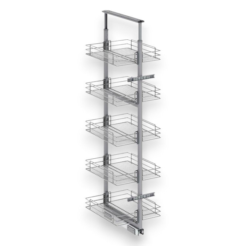 Klasik Boy Kiler Tel Sepetli Krom 140-155 cm - 55 cm