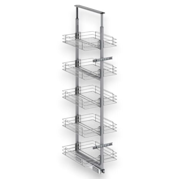 Klasik Boy Kiler Tel Sepetli Krom 155-170 cm - 30 cm