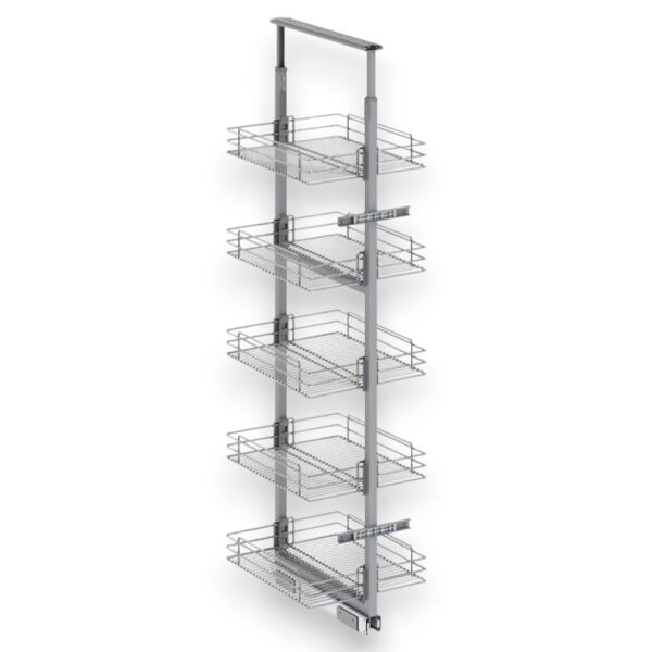 Klasik Boy Kiler Tel Sepetli Krom 155-170 cm - 40 cm