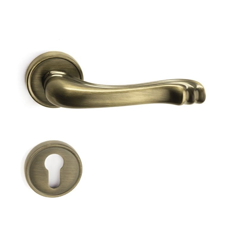 VICTORIA Antik Saten Mat  Kapı Kolu Yale