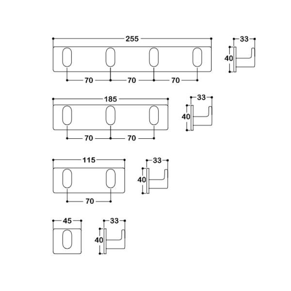 2327 Nikel Saten Mat Askı 185 mm