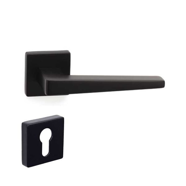 VISION Mat Siyah  Kapı Kolu Yale